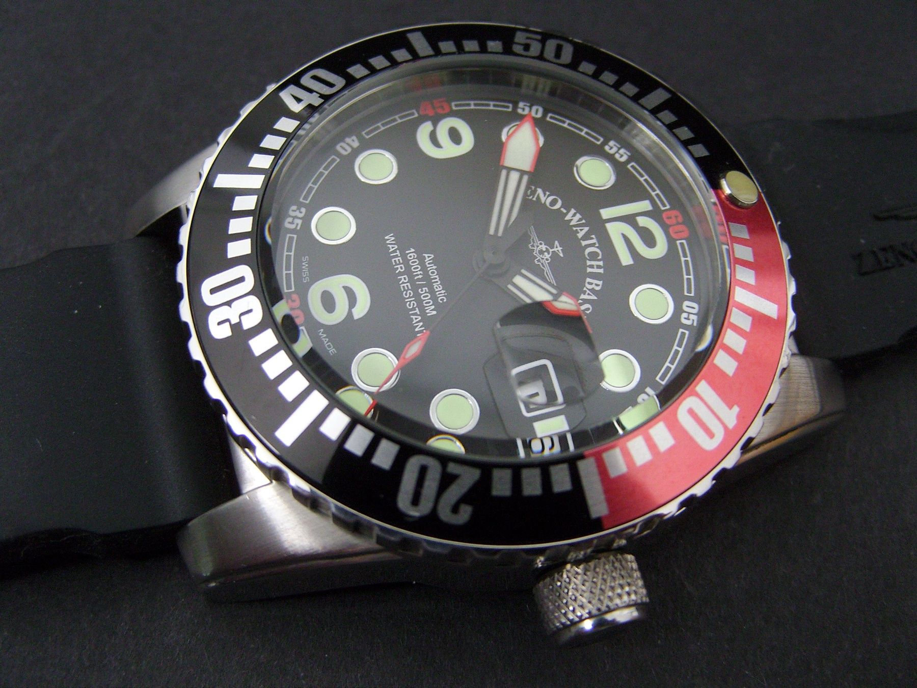 Zeno Orologi: Neue Airplane Diver Automatic Numbers, black/red – Nuovo e nell'imballaggio originale da Mels venduto da niezie2002 1