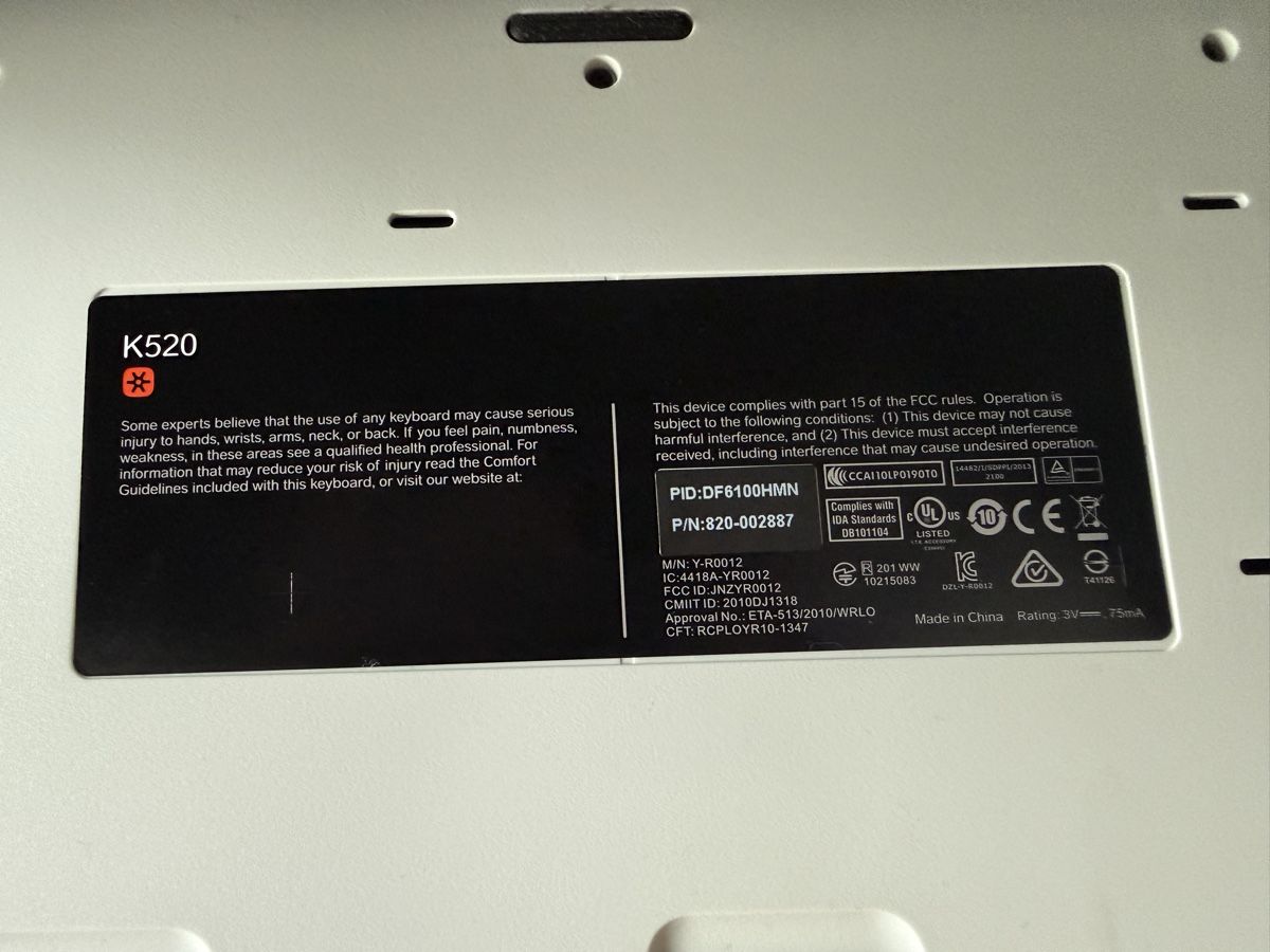 Logitech Claviers: Logitech K520 Keyboard Mouse Combo used – D'occasion à Boswil par Tamara_Vanessa92 2