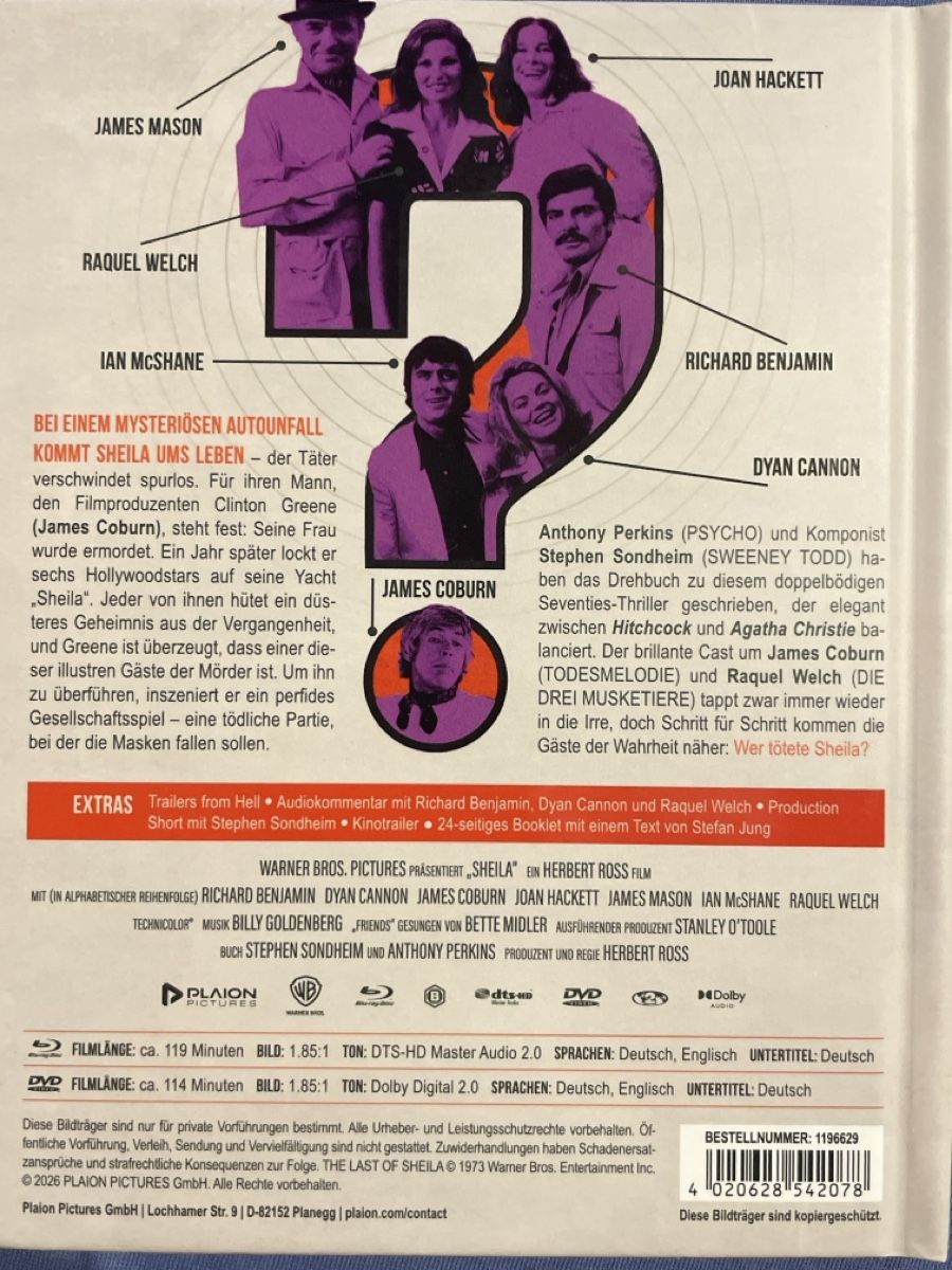 Tutti i DVDs: Sheila - Wer war es   (1973)   Mediabook  – Usato da Waldenburg venduto da Gonzo8 1