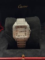 Cartier Santos de Cartier Large WSSA0018 – Full Iced Out Cus