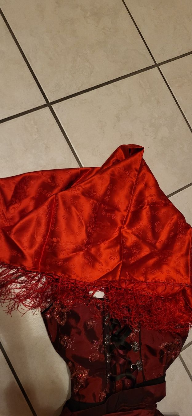 Vestiti: Rotes Stünle Dirndl mit Tuch – Usato da Studen BE venduto da mar_6qqp 3