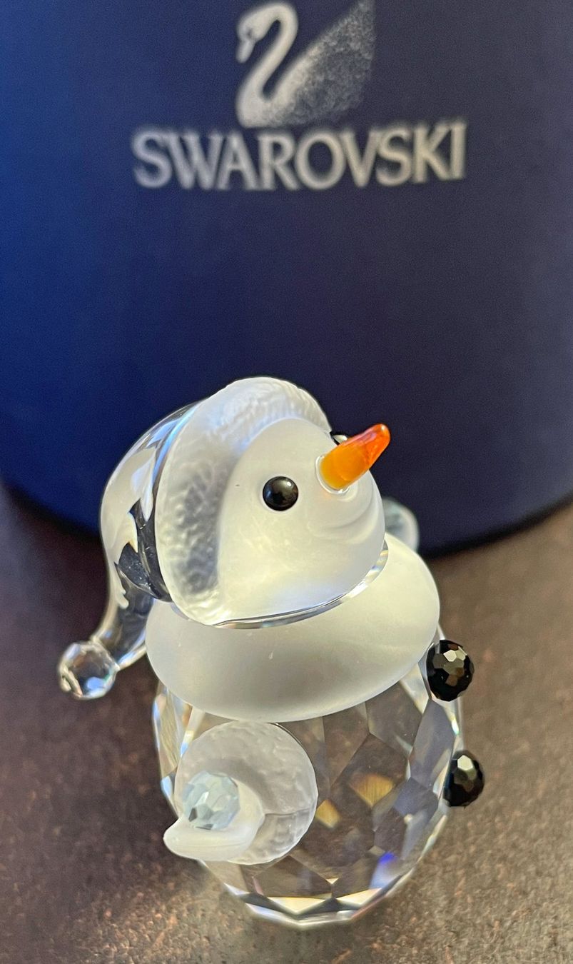 Swarovski Statuette: Swarovski Schneemann 4 cm mit Schneeball – Nuovo e nell'imballaggio originale da Chur venduto da elifornico 3