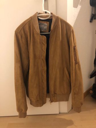 Jacke Braun Wildleder