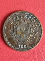 1 RAPPEN JAHR 1884  - SCHWEIZ