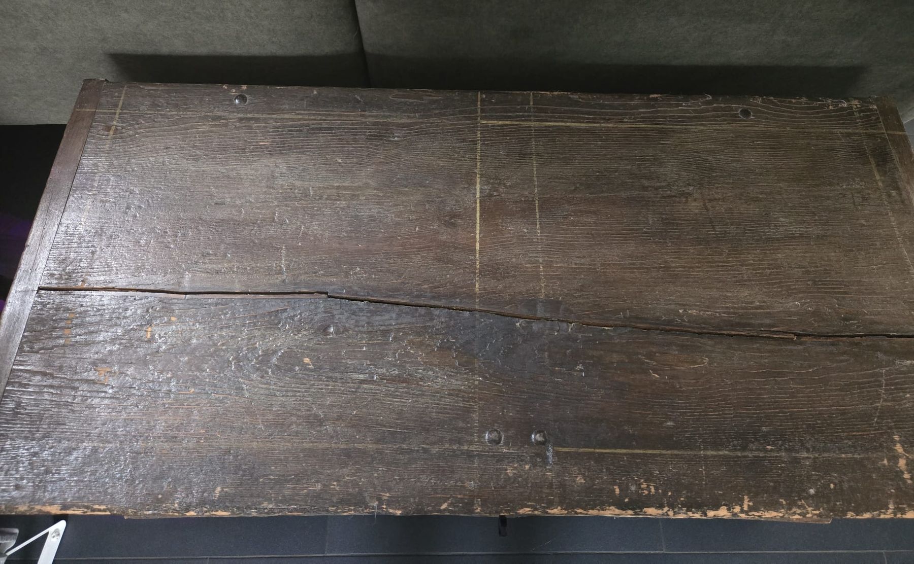 Cassapanche: Antike Holztruhe bemalt 1785 Bauerntruhe – Usato da Rheinsulz venduto da Dred 4