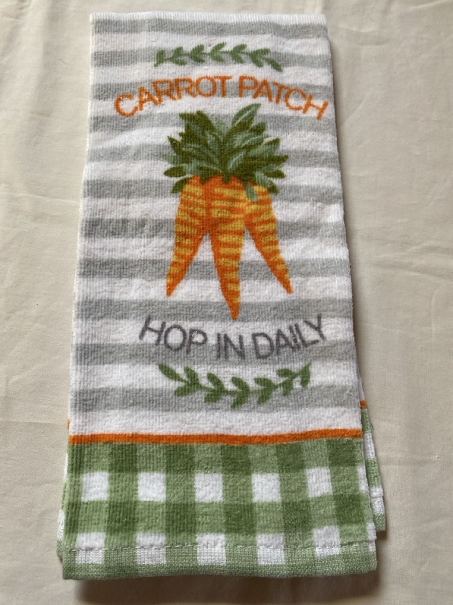 Linges de cuisine: Cute Carrot Patch Kitchen Towel - Spring easter Decor – Neuf avec emballage d'origine à Buttikon SZ par Maxwelltime