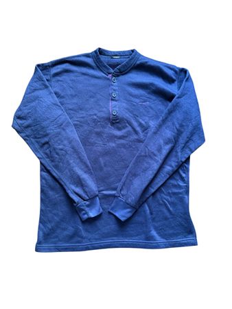 Pull Patagonia bleu boutonné col rond taille M