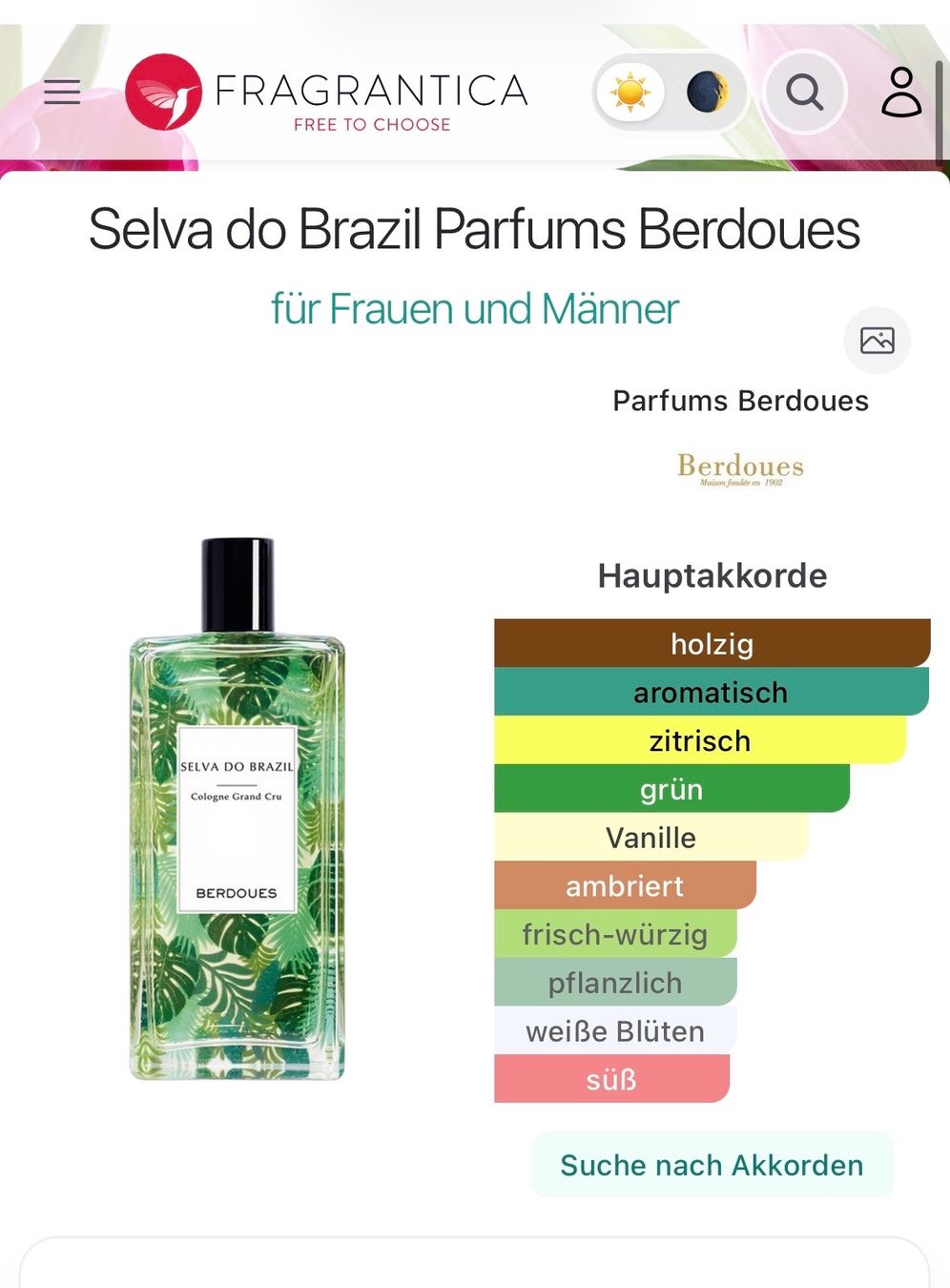 Profumi & Eau de Toilette: BERDOUES SELVA DO BRAZIL Abfüllung EDP 2ml. – Nuovo e nell'imballaggio originale da Zürich venduto da deruja 6