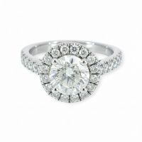 Diamant-Ring 18k WG 1,41ct Solitär