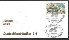 Sonderbrief Fussball EM Deutschland 1988 Deutschland Italien