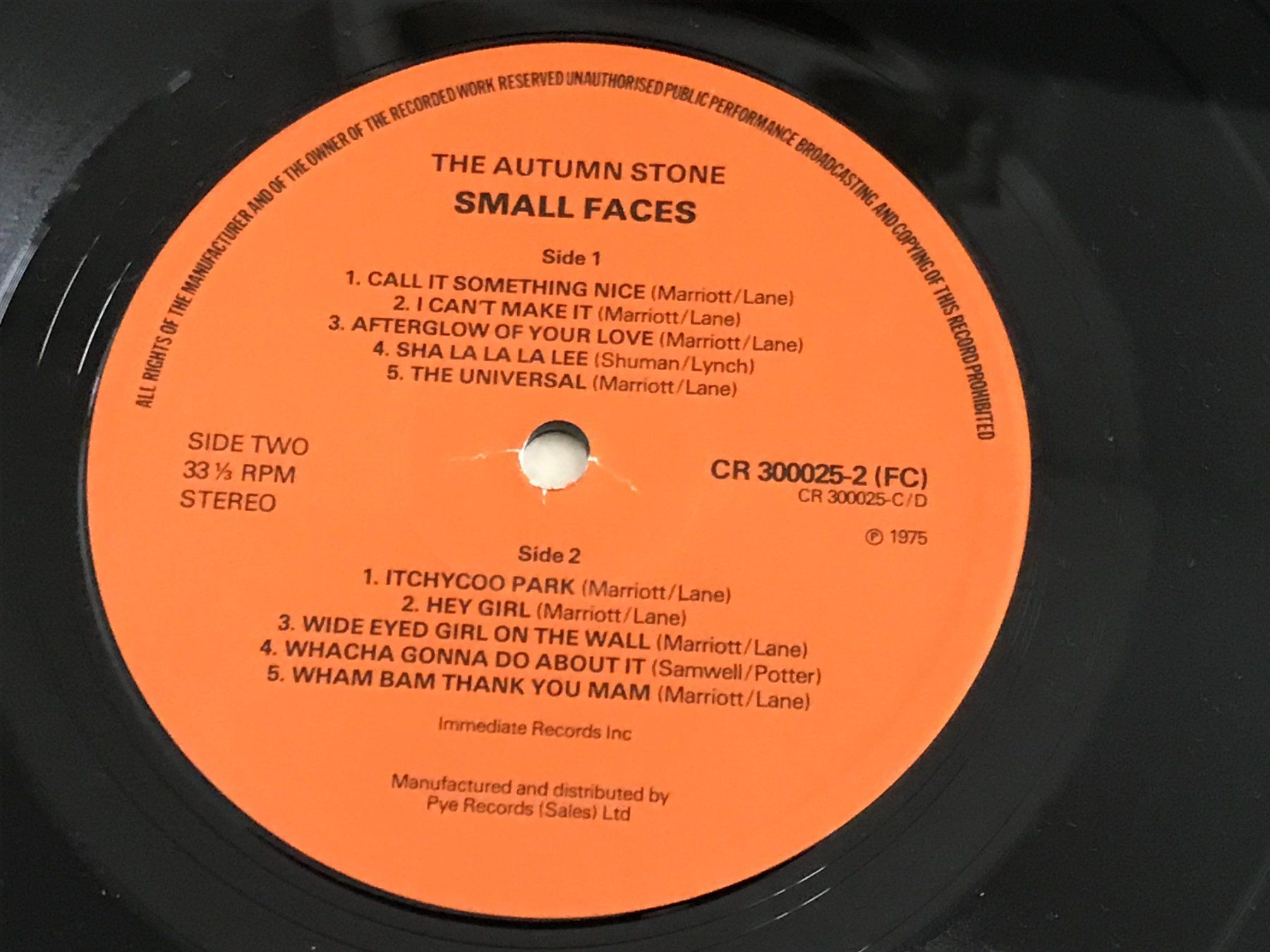 Vinyles: SMALL FACES - The Autumn Stone - 2Lp – D'occasion à Buchs AG par Archie 4