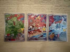 Pokemon Karten Geckarbor Flemmli Hydropi 3er Set neu