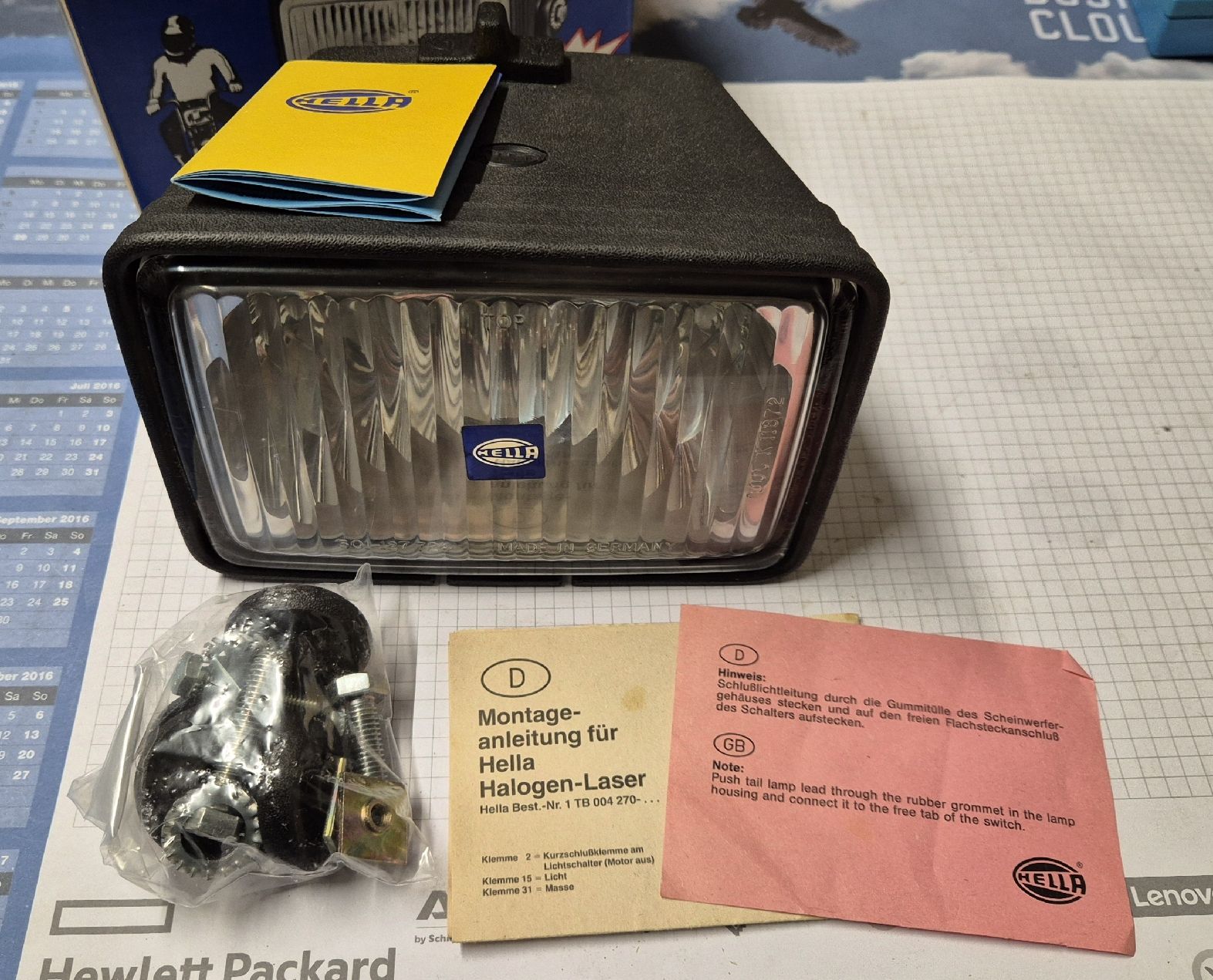 Lampade: Halogen Scheinwerfer Hella Töffli Sachs Puch Moped – Nuovo e nell'imballaggio originale da Hedingen venduto da Zwackul 4