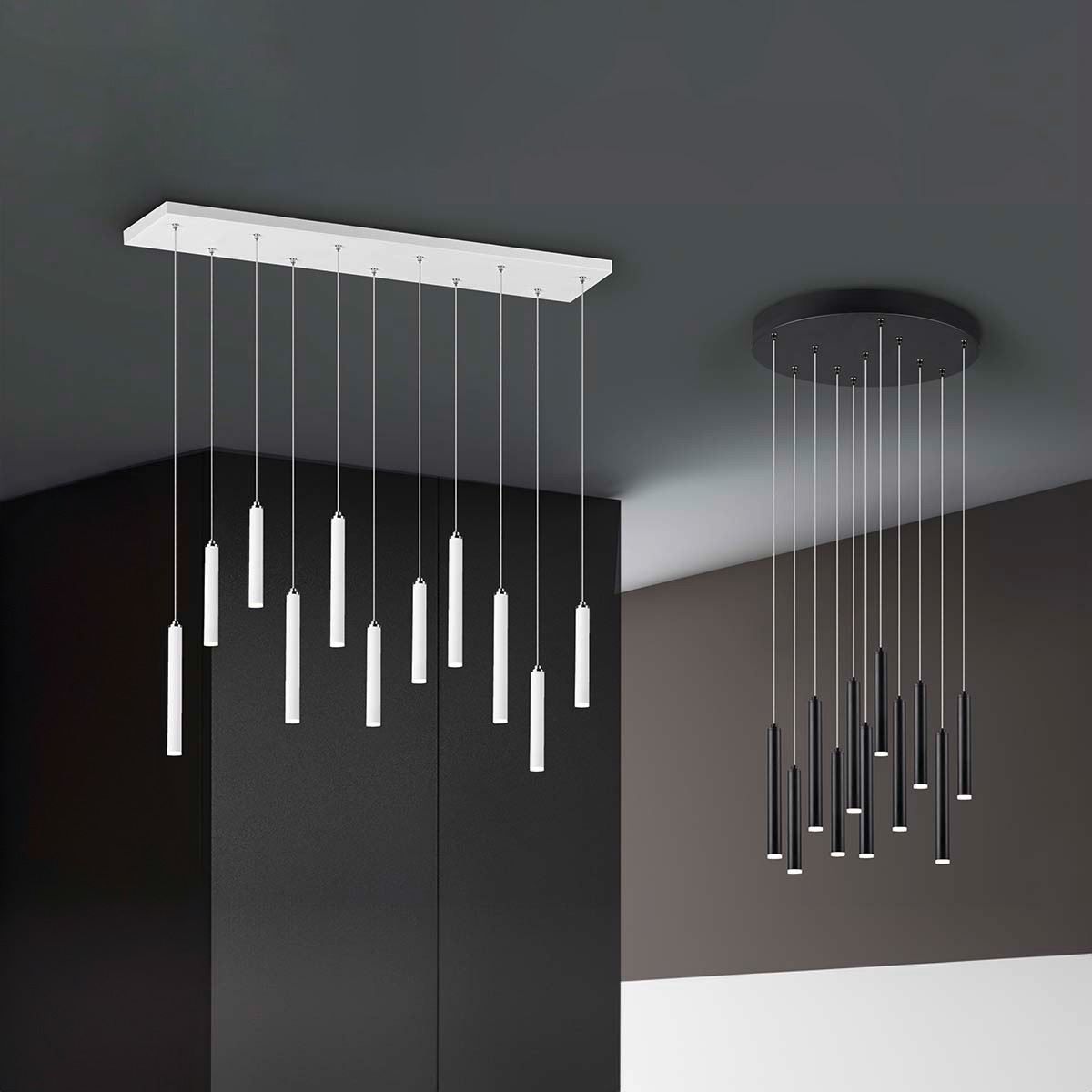 Lampadari & plafoniere: LED Pendelleuchte, Schwarz, 40 cm Ø – Nuovo (secondo la descrizione) da Kreuzlingen venduto da Smart-Light 2