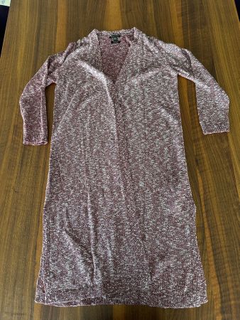 Massimo Dutti, Pulli / Jäckchen, Leinen-Cotton, violett, S