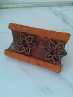 2 antike Stempel für Stoff/Batik Holz originaI Indien RAR