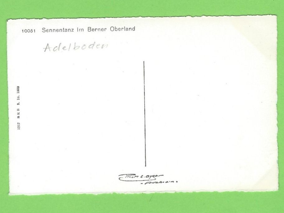 Cartoline postali: Sennentanz im Berner Oberland, Adelboden – Nuovo (secondo la descrizione) da Zürich venduto da t24_de 1