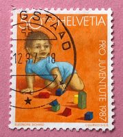 Nr.J 304 Kriechendes Kind Pro Juventute GESTEMPELT 1987    