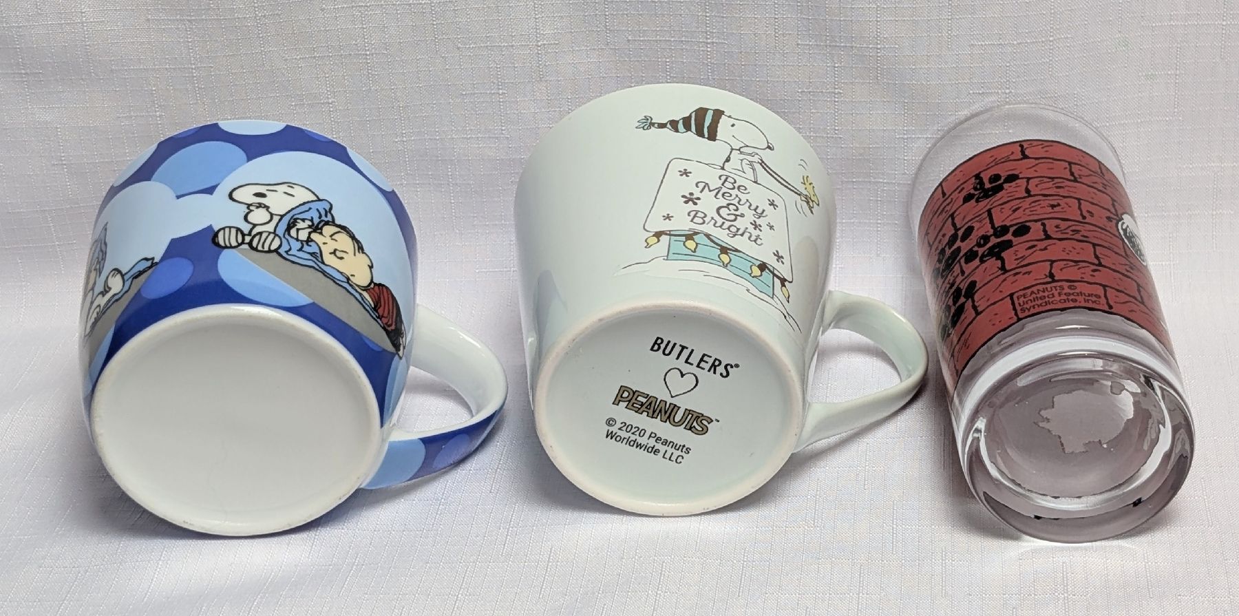 Tassen: 2x Tassen & 1x Glas - The peanuts - Snoopy – Neu (gemäss Beschreibung) aus Wängi von ABIZONE-86 5