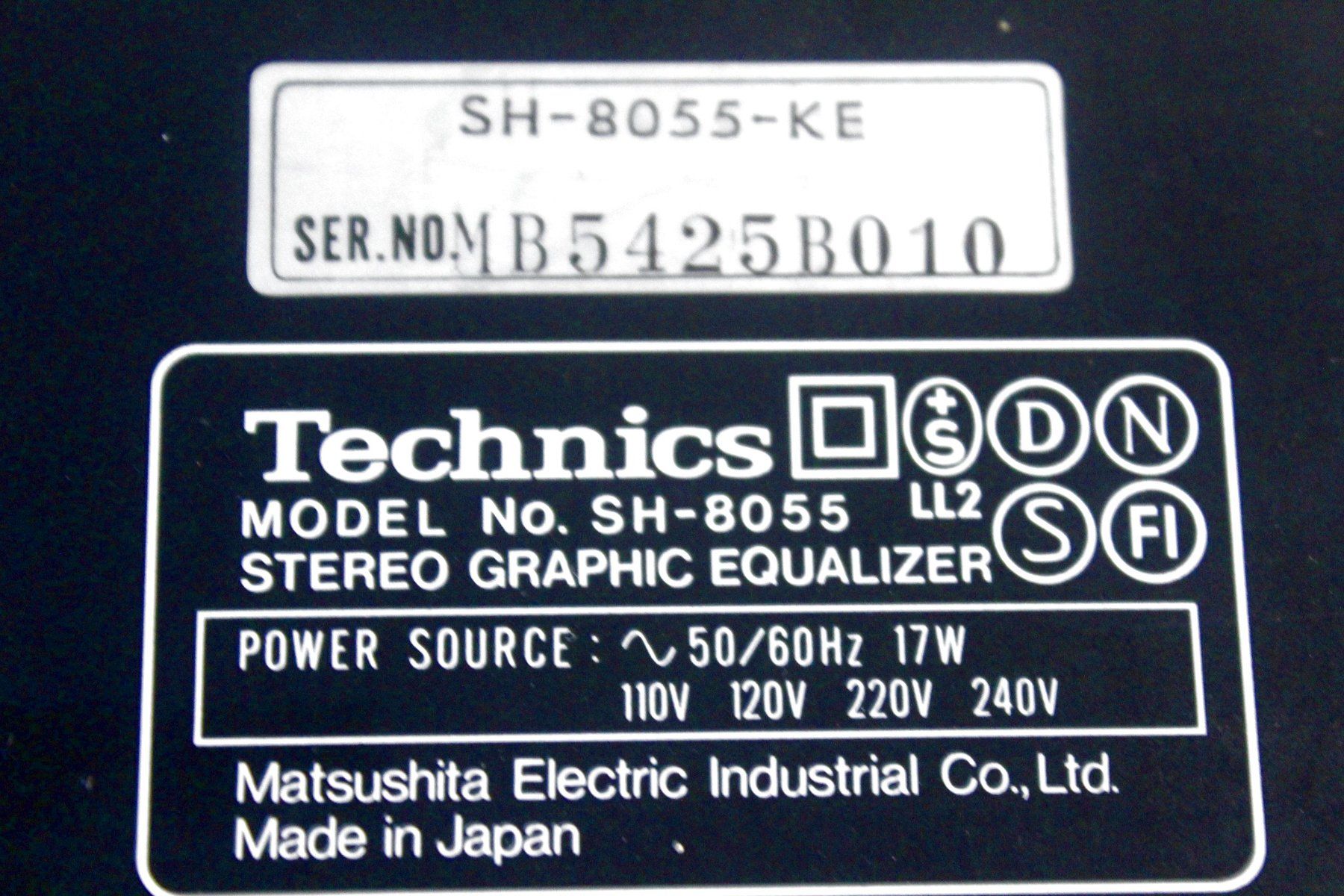 Technics Egaliseurs: Legendärer Equalizer / EQ; TECHNICS SH-8055 von 1988 – D'occasion à Bern par kultiges 7