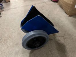 neuer Plattenroller Traglast 200 kg, Vollgummi-Bereifung