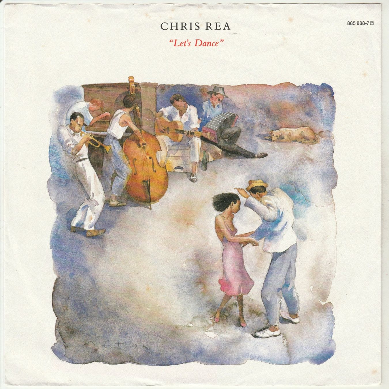 Dischi in vinile: Chris Rea - Let's dance 7" Vinyl 1987 – Usato da Tübach venduto da JamesStone