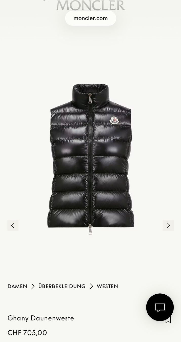 Moncler Gilet & Giacche senza maniche: Moncler Ghany Daunenweste Gr. S – Nuovo (secondo la descrizione) da Regensdorf venduto da Sunny290514