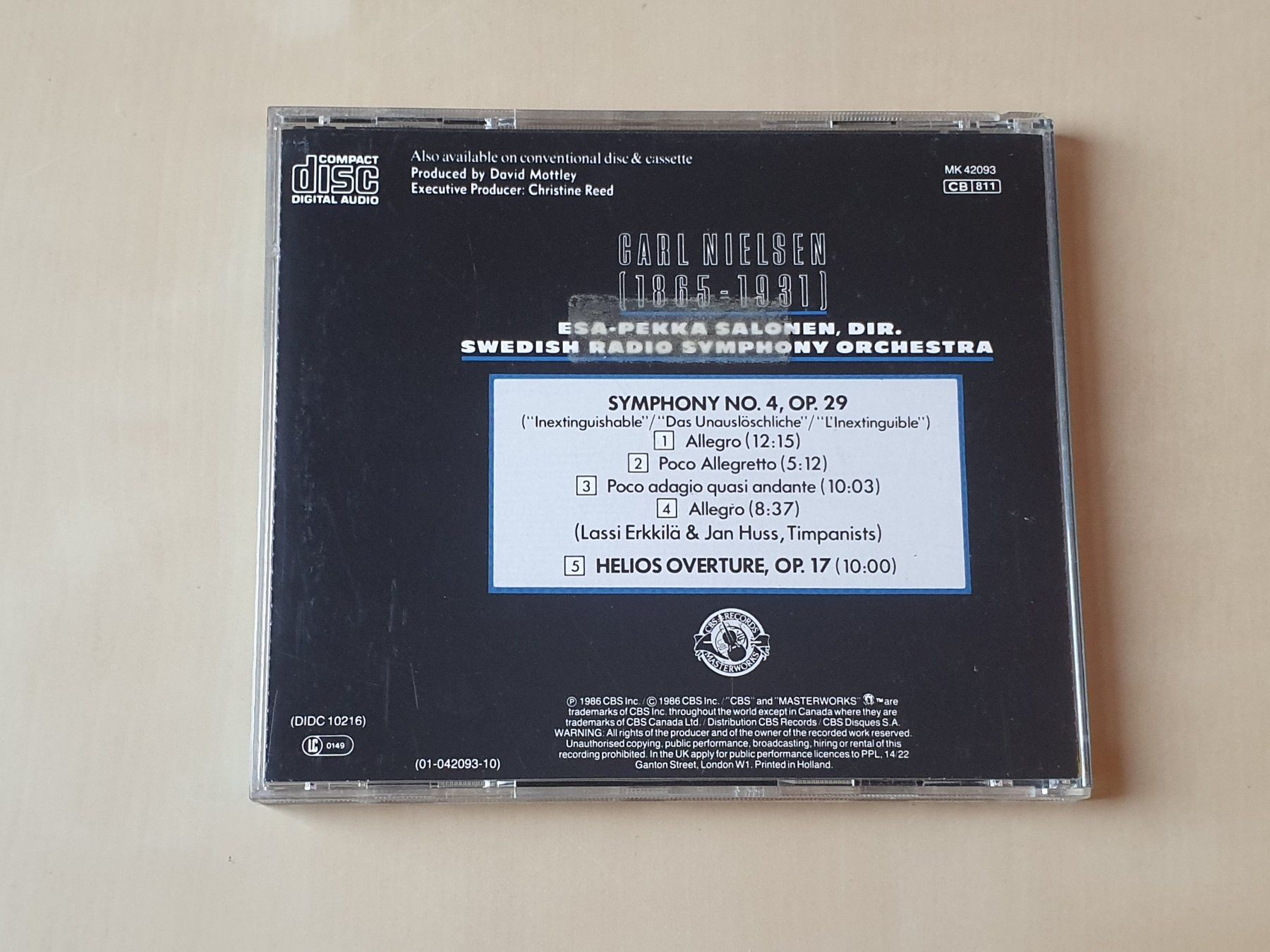 CDs: Nielsen Sym No 4 Salonen – D'occasion à Stansstad par collectorsshop 1