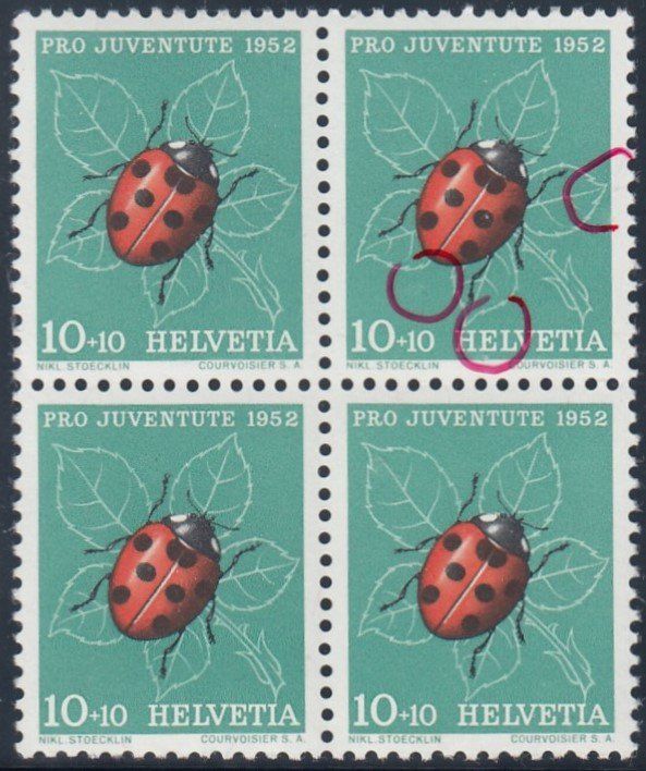 Alle Briefmarken: 144** mit 2 Retuschen und einem Plattenfehler, s. Text – Neu (gemäss Beschreibung) aus Spreitenbach von Lienbi01 1