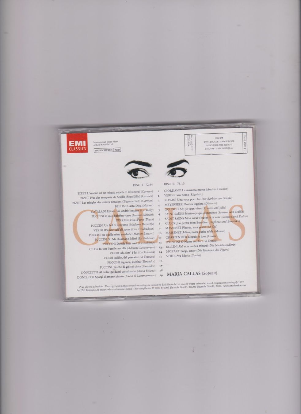 CD: Maria Callas - DCD – Usato da Bex venduto da Canouille 1