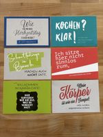 6 AK mit Sprüche / Text