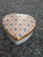 Porzellan Herz Dose, Lindner (Gerold Kueps), Handbemalt