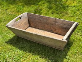 Ancienne auge en bois rustique – Alter Holztrog / Holzwanne