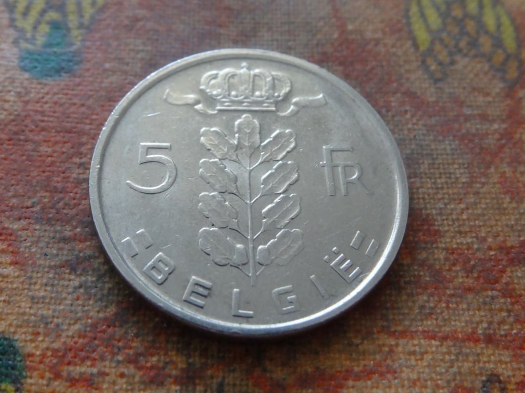 Tutti le monete: BELGIQUE  5  Francs  1974 – Usato da Romanel-sur-Lausanne venduto da Swift13 1