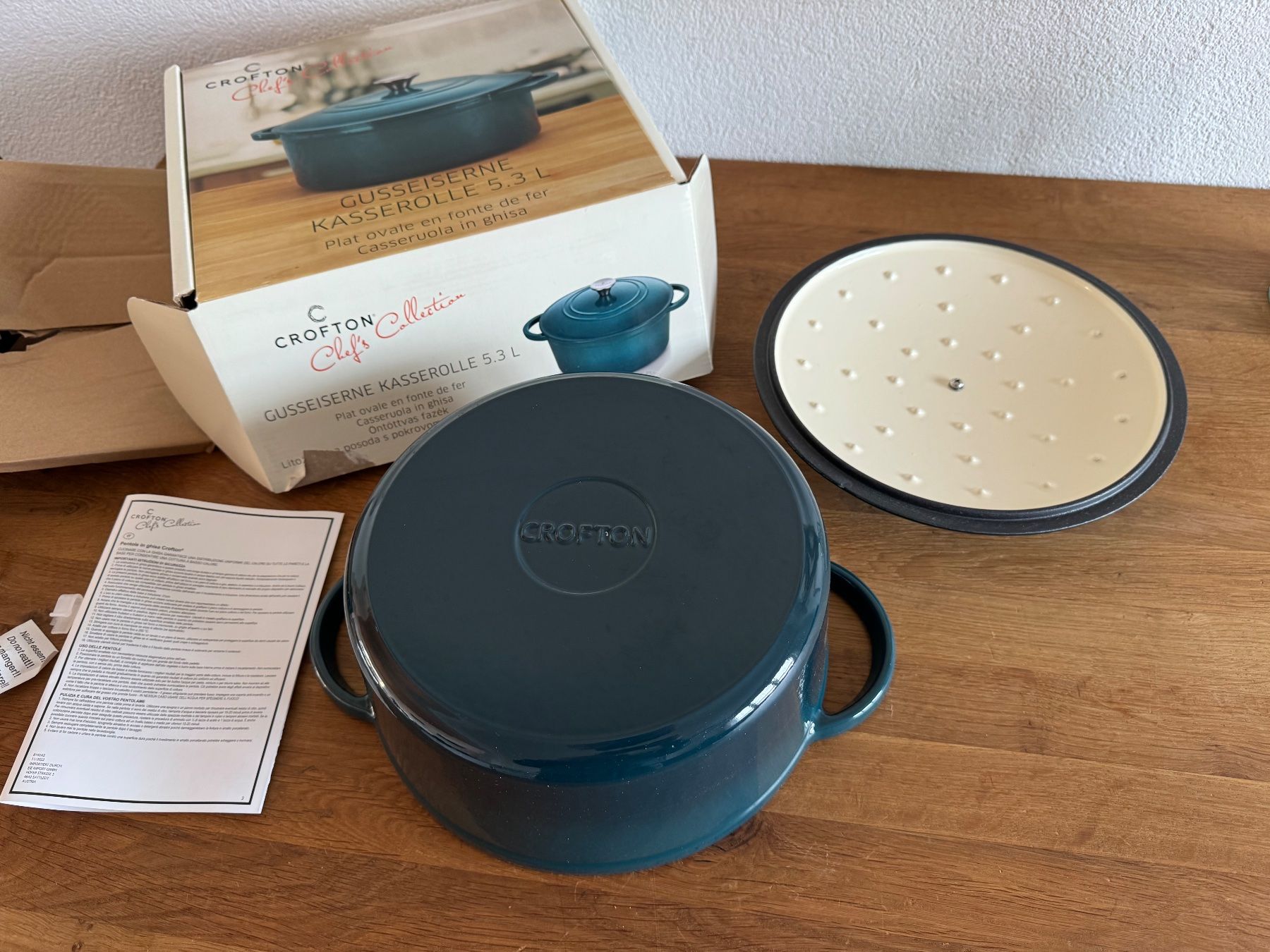 Pentole: Crofton Gusseisen Casserole – Nuovo e nell'imballaggio originale da Frauenfeld venduto da lind11 3