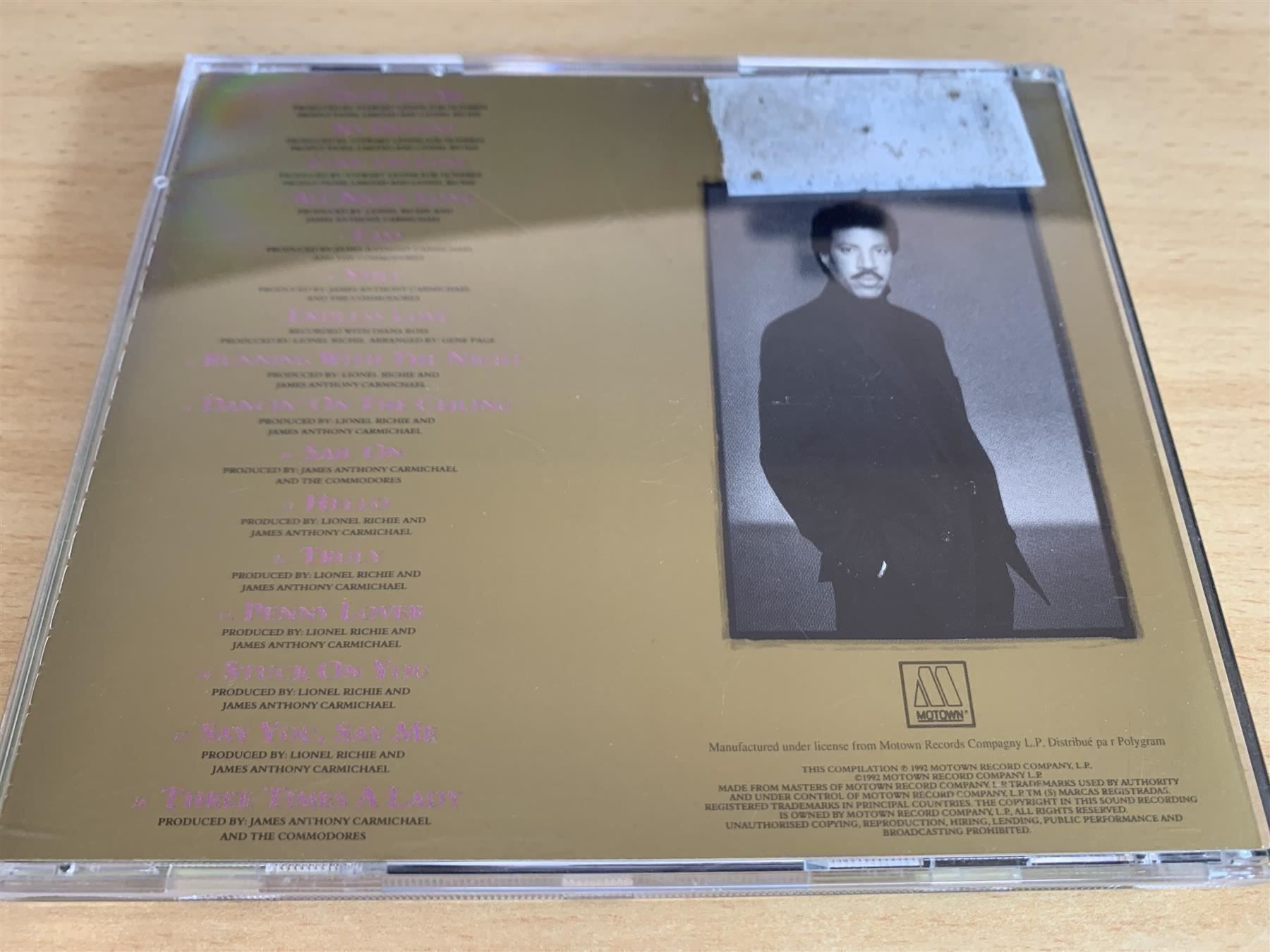 CD: Lionel Richie – Back To Front – Usato da Rikon im Tösstal venduto da Alpenmutz 1