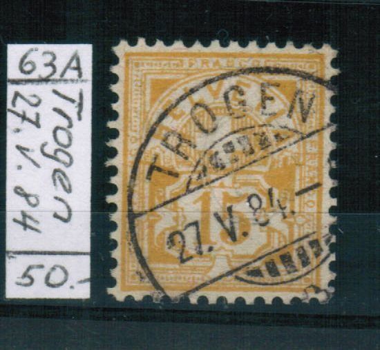 Tutti i francobolli: Wertziffer Nr.63A - TROGEN – Usato da Bern venduto da peri02