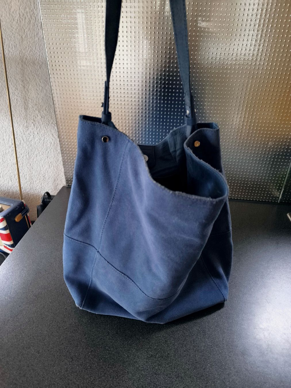 Borse: Leder Handtasche blau – Usato da Schaffhausen venduto da gab_v5qf 1