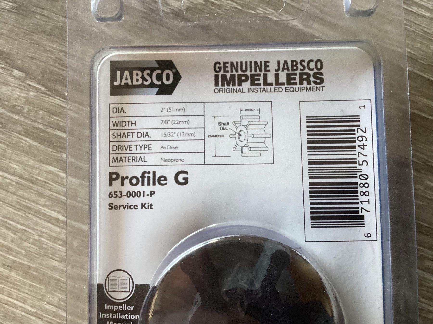 Barche: JABSCO Impeller Profile G  Boot Schiff Service Kit, Neu – Nuovo e nell'imballaggio originale da Hunzenschwil venduto da Luusbueb19 2