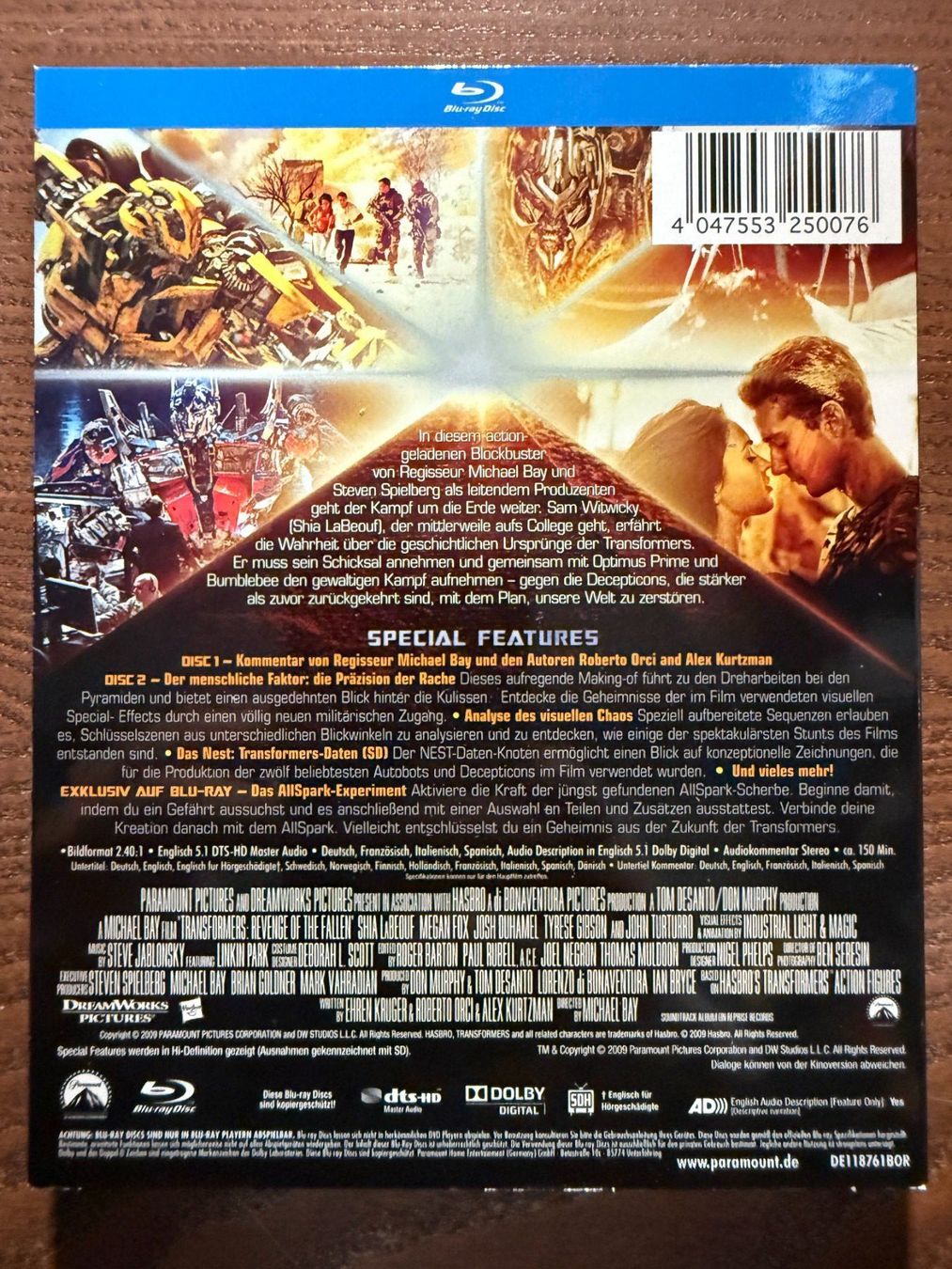 Tutti i DVDs: Transformers - Die Rache – Usato da Zürich venduto da Blu-ray_ZH 1