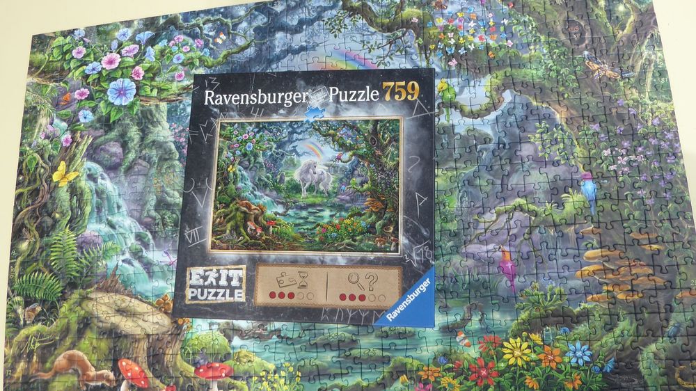 Ravensburger EXIT Puzzle: The Unicorn - 759 Piece Mystery Puzzle Game With Escape Room Challenges