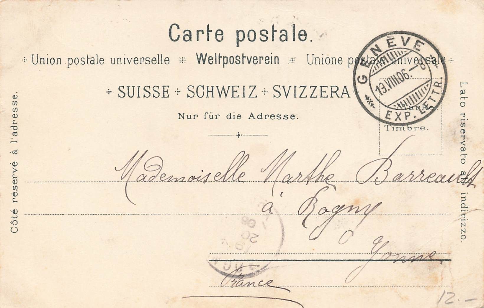 Cartoline postali: Geneve Tram Straßenbahnen – Usato da Biasca venduto da Blenio71 1