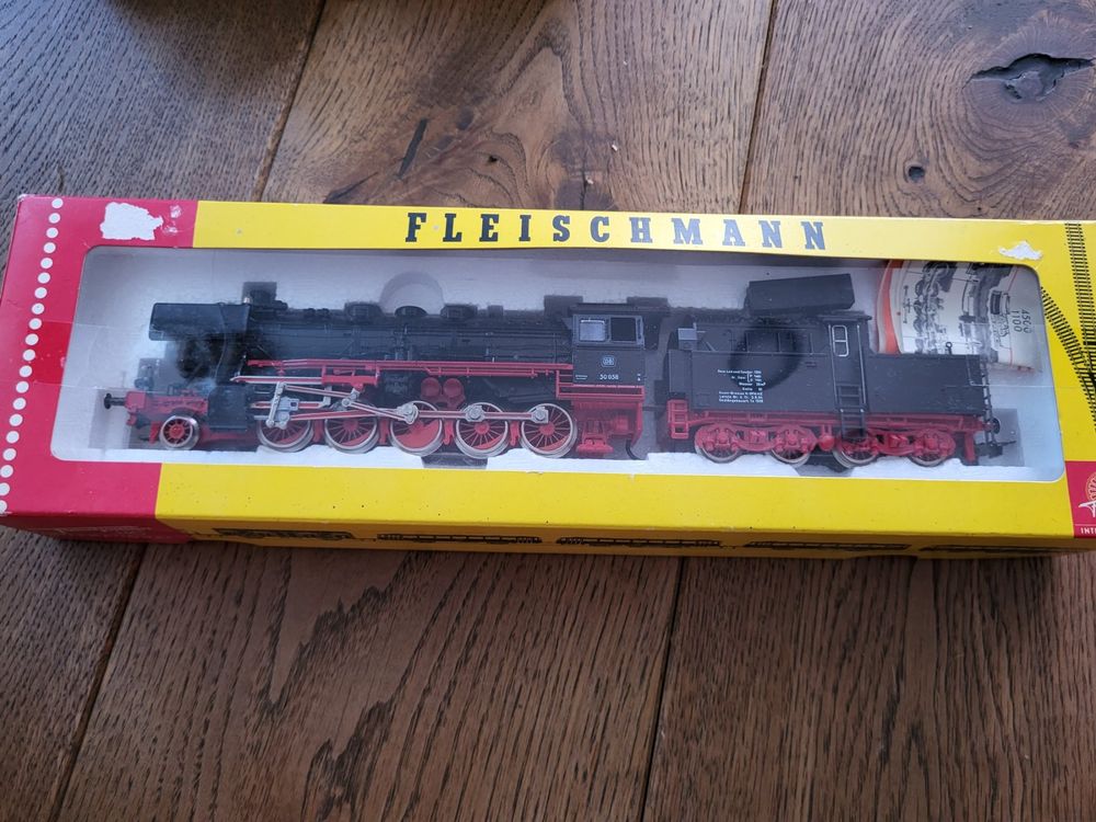 Locomotive Vapeur Fleischmann H0 1175 BR50 058, Analogique, état Top