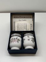 2er Set Royal Worcester Porzellan Eierwärmer mit Rosen 🥚