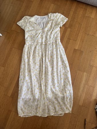 Christy Dawn Kleid floral weiss/gelb recycled fabric Grösse 