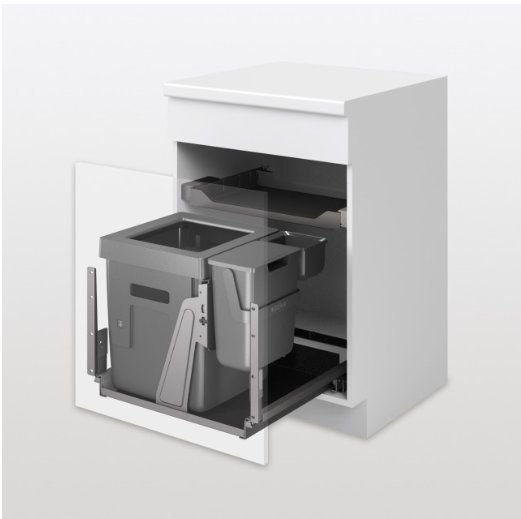 Cestini per rifiuti: 060 Peka Abfallsystem Oeko Complet 40+6+1.2 Liter anthrazit – Nuovo e nell'imballaggio originale da Derendingen venduto da Meisterstuecke
