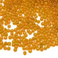 Rocailles Silberlinie Orange 2mm / 20g