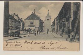 AK Souvenir du Locle - belebt - 03.05.1901