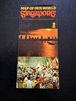 Vintage Singapur Karte "Map of our World" von 1974!