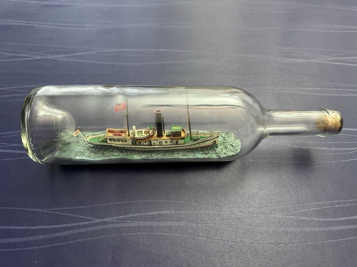 Kit di modellismo & Modellini statici: Buddelschiff Flaschenschiff Dampfschiff DS SHAARHÖRN – Usato da Steffisburg venduto da bwt56 1